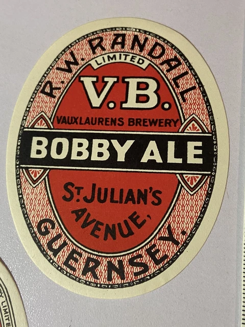5 Old R W Randall St Julians. Guernsey Jersey Brewery Beer Labels Lot 180 5