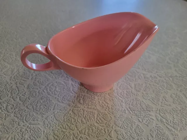 Vintage Mid Century Melamine Boonton Ware Melmac Pink Small Gravy Boat