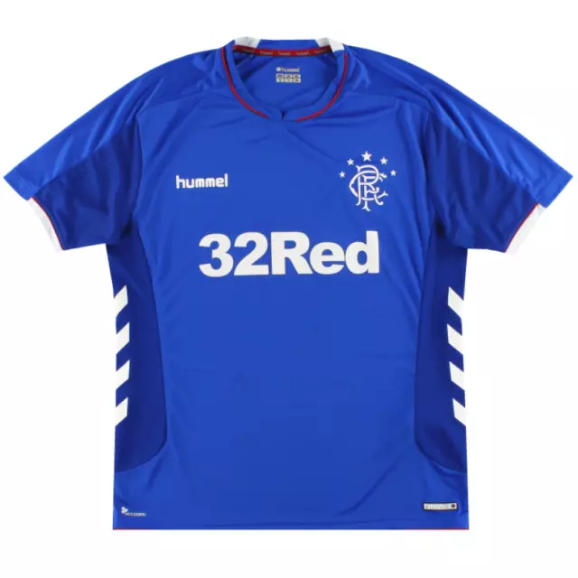 Rangers Herren Fußball Shirt Hummel kurzärmlig Heimshirt - Neu