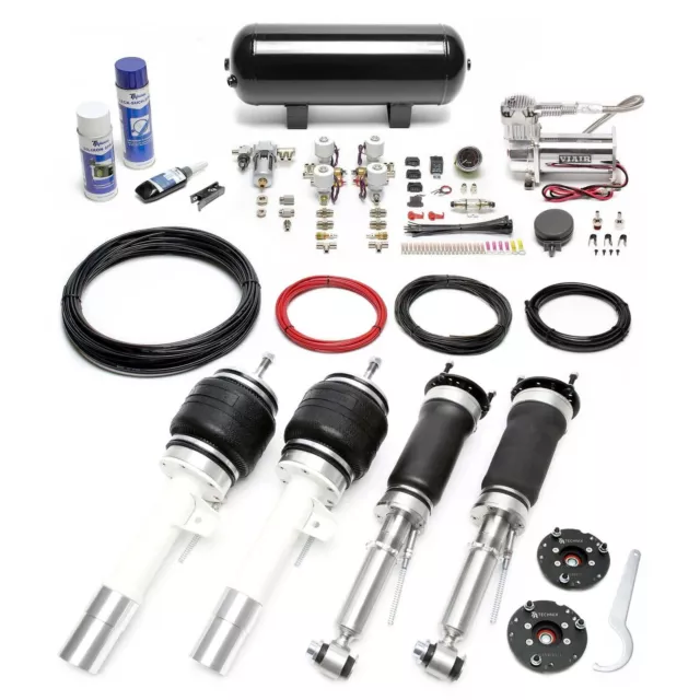 Ta technix Sospensione Pneumatica Viair Compressore Kit Nero per BMW 7er Berlina