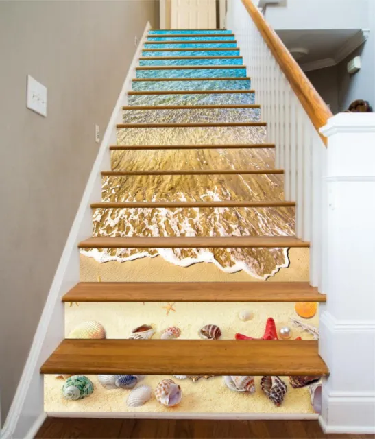 3D Sea Shell 368 Stair Risers Decoration Photo Mural Vinyl Decal Wallpaper