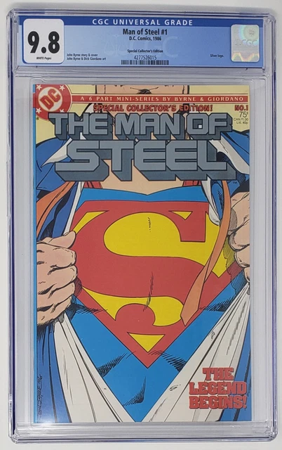 CGC 9.8 Superman: The Man of Steel #1 Special Collectors Edition Silver Logo