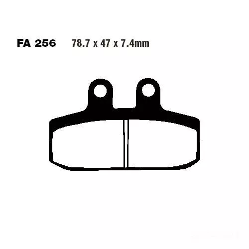 Bremsbelag Bremsbeläge EBC SFA256 vorne für Honda SJ 100 Bali EX Bj. 1996-2000