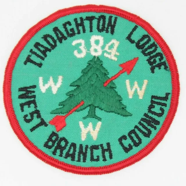 R1c Tiadaghton Lodge 384 West Branch Council Patch Pennsylvania OA Boy Scout BSA
