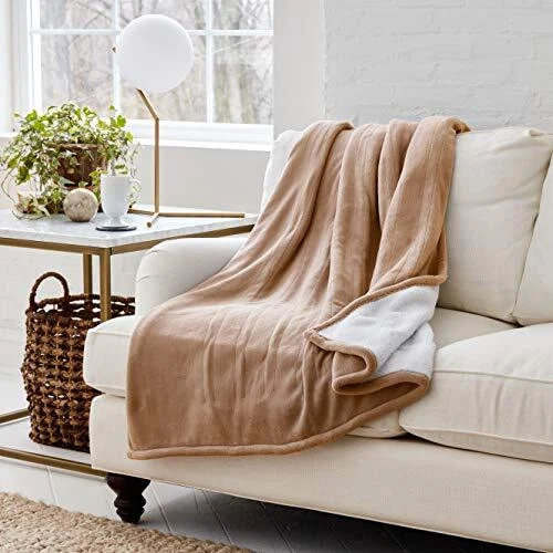 Eddie Bauer | Smart Heated Electric Throw Blanket - Reversible Sherpa - Hands...