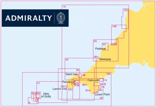 Admiralty Small Craft Leisure Charts 5603 | Falmouth to Hartland Point