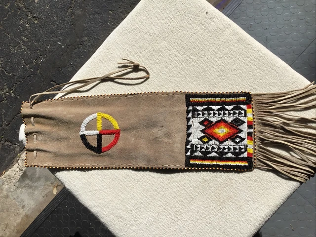 Handmade Native American Beaded Quill~Signed By Artist~Estate Find~authentic