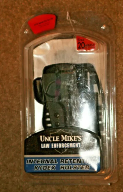 Uncle Mike's Law Enforcement Kydex Retention Holster Beretta 92/96. Size 20. New
