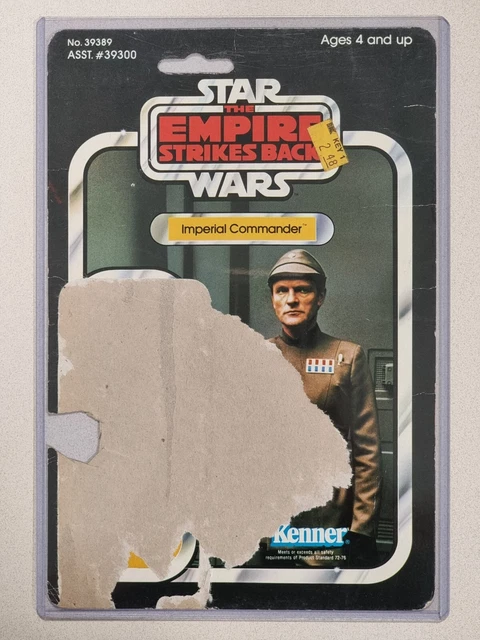STAR WARS ESB 41E IMPERIAL COMMANDER vintage card back cardback $5.00 ...