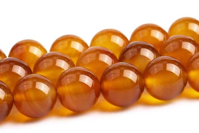 Natural Orange Brown Carnelian Beads Grade AAA Round Loose Beads 6/8/10MM