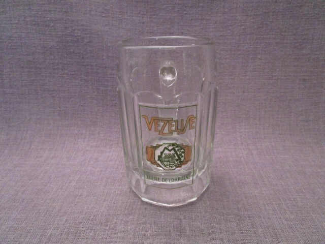 Cendrier De Bière Vezelize - Verre Blanc - Lorraine - Très Bel état