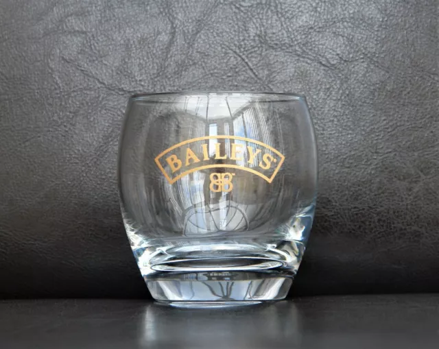 Baileys Irish Cream Liqueur Whisky Whiskey Glass Tumbler Barrel Shaped Lot 03