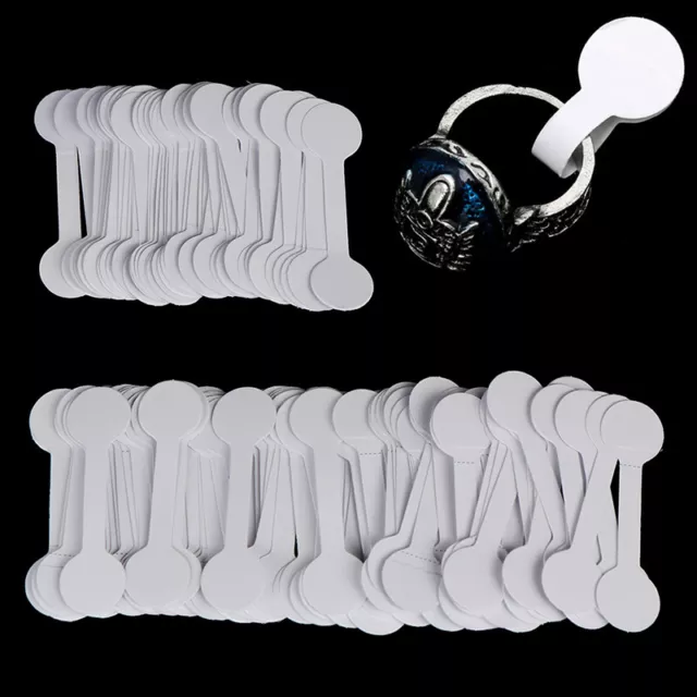 50/100x Round Blank Price Tags Necklace Ring Jewelry Labels Paper Stickers _tu