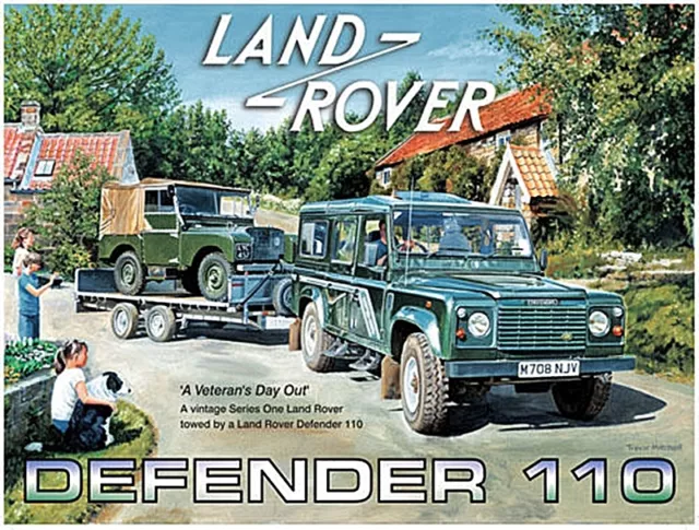 Land Rover Defender 110 (towing s.1) fridge magnet    (og)