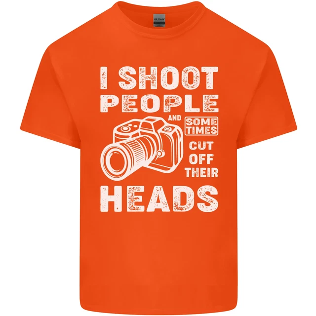 T-shirt top Photography I Shoot People Photographer da uomo cotone 12