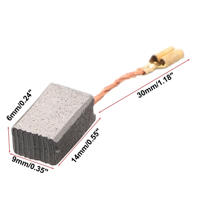 2 Spazzole Di Carbone Per Motori Elettrici – 20x6x5mm Con Molla Da 25mm, Ricambio Per Utensili E Motori, Ripara Potenza Ridotta E Funzionamento Intermittente