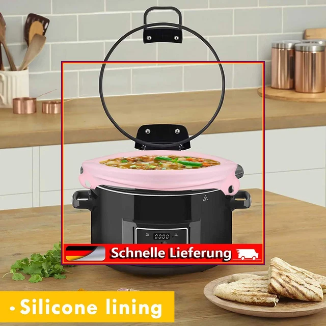 2 piezas Crockpot Liner antideslizante silicona de cocción lenta bolsa de cocina ayudante de cocina (