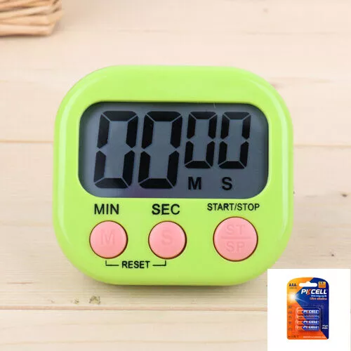 Large LCD Kitchen Timer Digital Display Screen Magnetic COUNT DOWN Sport Alarm