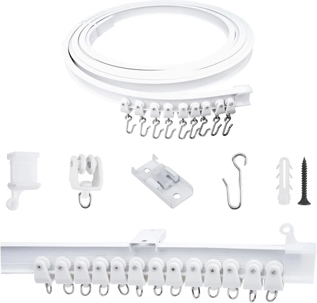 Binario Per Tende Da Soffitto - Lunghezza 2,7 Metri - Profilo Universale - 3
