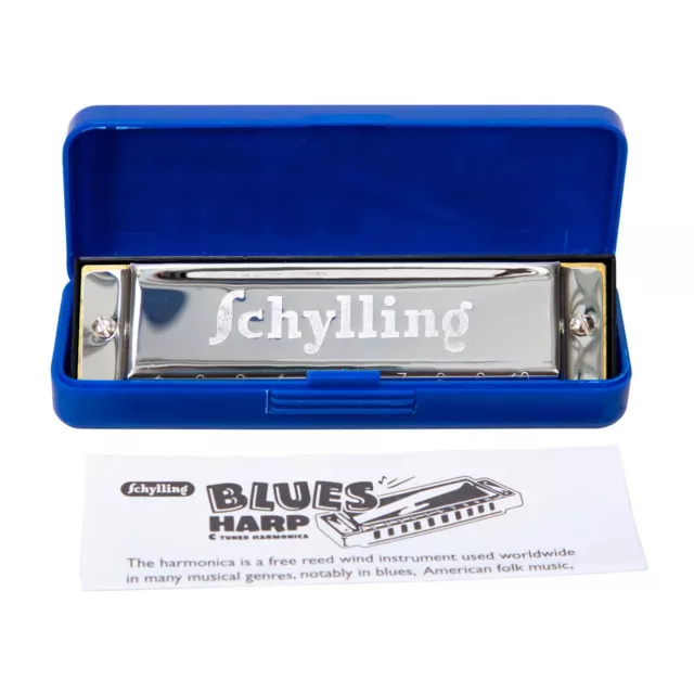 Blues Harmonica by Schylling Bhar Key C