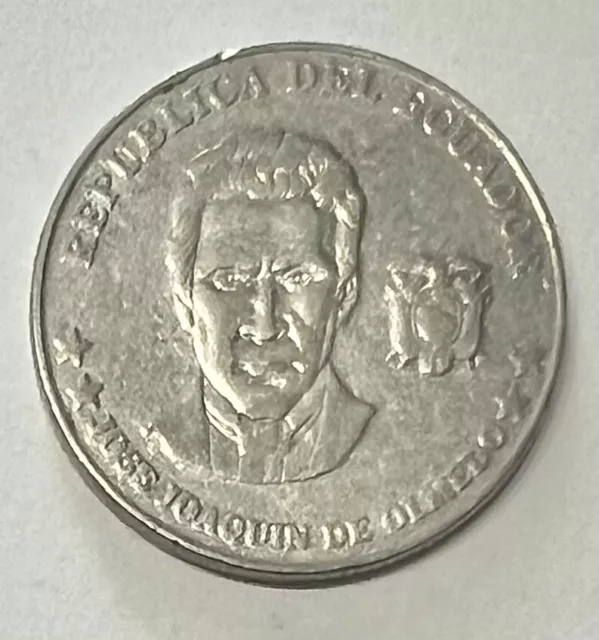 2000 Ecuador 25 Centavos Coin KM# 107