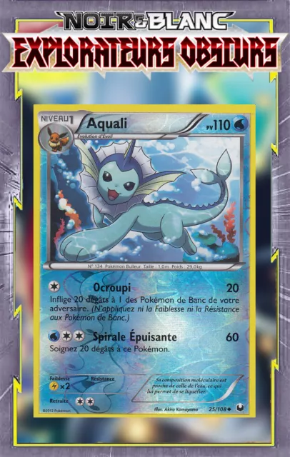 Aquali Reverse - NB05:Explorers Obscurs - 25/108 - French Pokemon Card