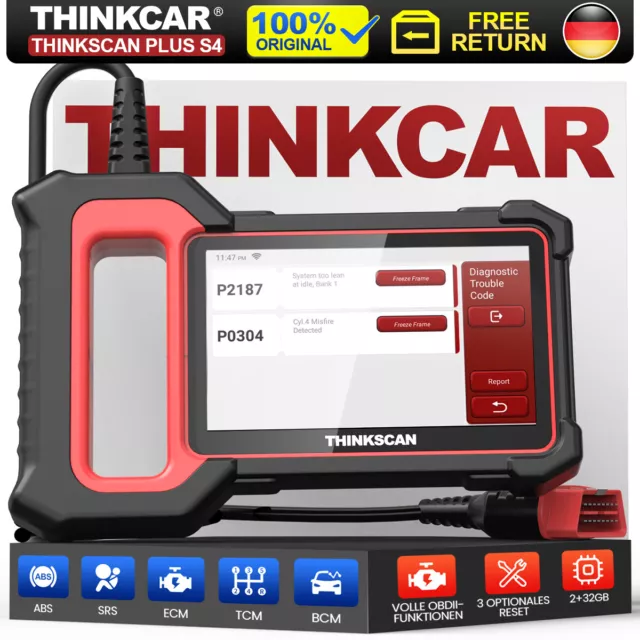 Thinkscan Plus S4 Dispositivo Diagnostico Auto Scanner ABS SRS ECM TCM BCM