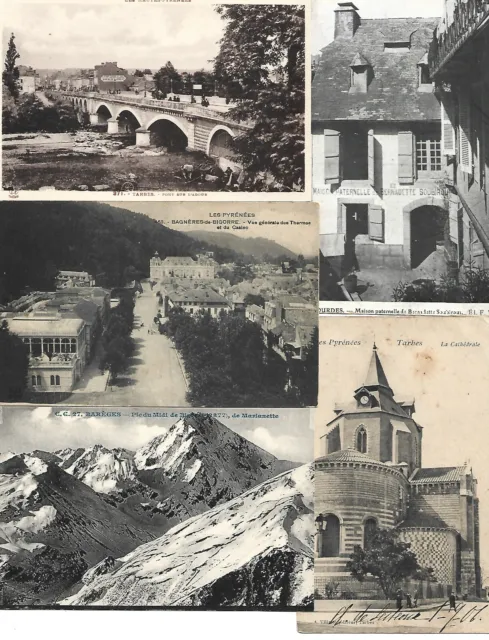  Carte postale - Lot de 14 cartes - (65) Hautes Pyrénées  - Divers