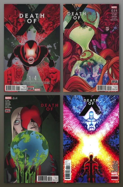 DEATH OF X #1 2 3 4 set VF/NM X-Men Cyclops Professor X MARVEL COMICS 2016