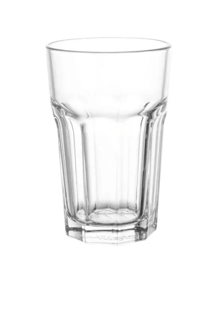 Ikea POKAL Glass Clear glass 350ml Set Of 4 Drinking Milkshake Tumbler Glasses