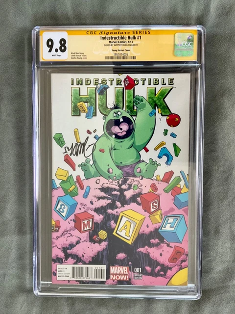 9.8 CGC SIGNED Skottie YOUNG INDESTRUCTIBLE HULK 1 baby variant avengers x-men 2