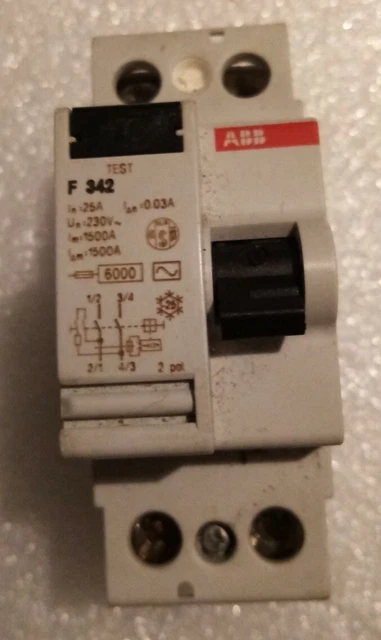 ABB F342 INTERRUPTEUR Differentiel 2P 25A 30mA Type A EUR 25,00 ...