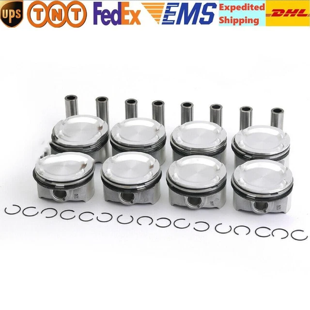 8Pcs Pistons Rings Kit Φ89mm For 2008-2019 BMW M5 M6 X5 X6 M E70 F10 F12 4.4T V8