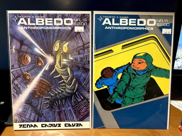 Albedo Anthropomorphics NR 9 11 Thoughts & Images 1987 Rare NM copies, HUGE SALE