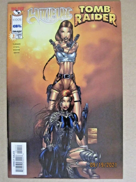 1998 Eidos/Top Cow/Image Comics Witchblade/Tomb Raider #1 Michael Turner Cover