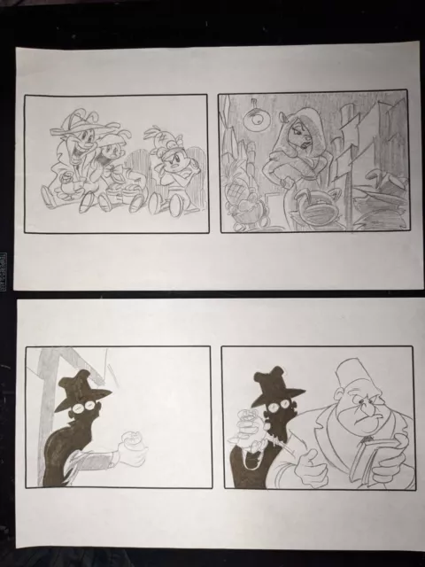 Animaniacs animation cel production art vintage cartoons cartoon STORYBOARDS I11