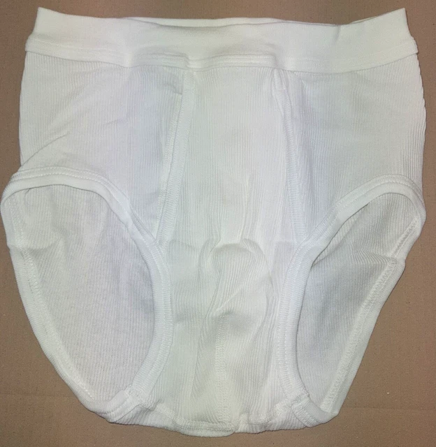 Slip-culotte Kangourou Vintage XL/42-44 Avec Poche - Coton Blanc - Neuf Avec étiquettes