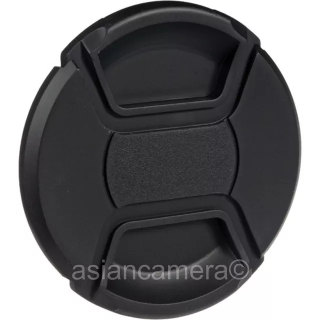 58mm Center Pinch Plastic Front Lens Cap Dust Cover 58 mm General Snap-on