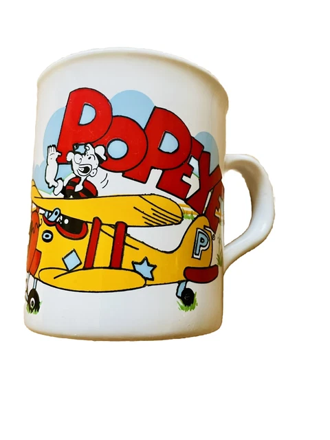 Vintage Popeye And Olive Oil 1988 Coffee Tea Mug Cup