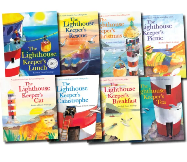 The Lighthouse Keeper's Lunch Collection 8 Books Set Cat, Picnic, Tea, Rescue