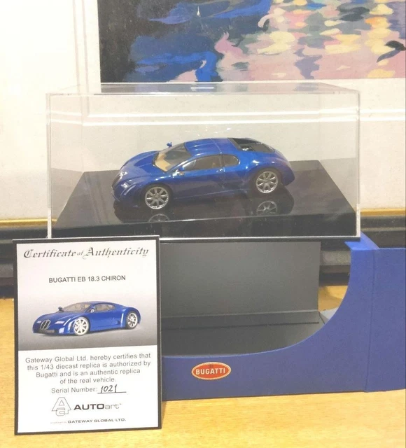 Bugatti Chiron Noire – 1/18 – Bburago 11040 – Record Montoya 2017 – Neuf