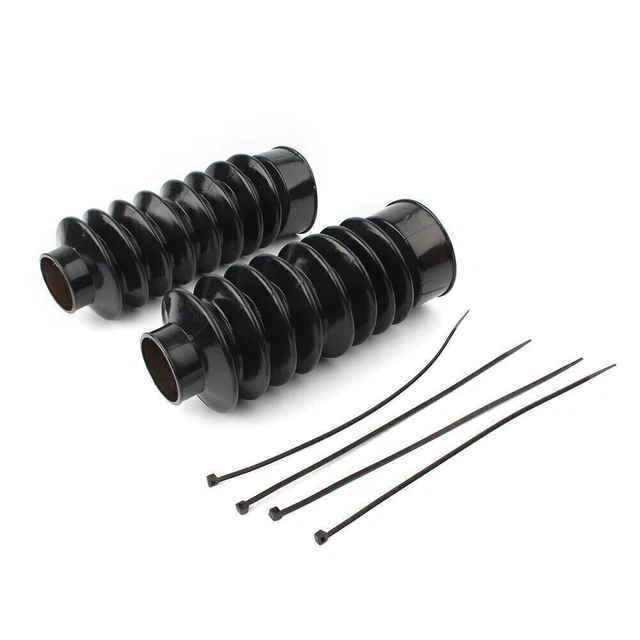 Stivali forcella anteriore in gomma 41 mm coprigators adatti a Harley Softail FXST Dyna FXDWG