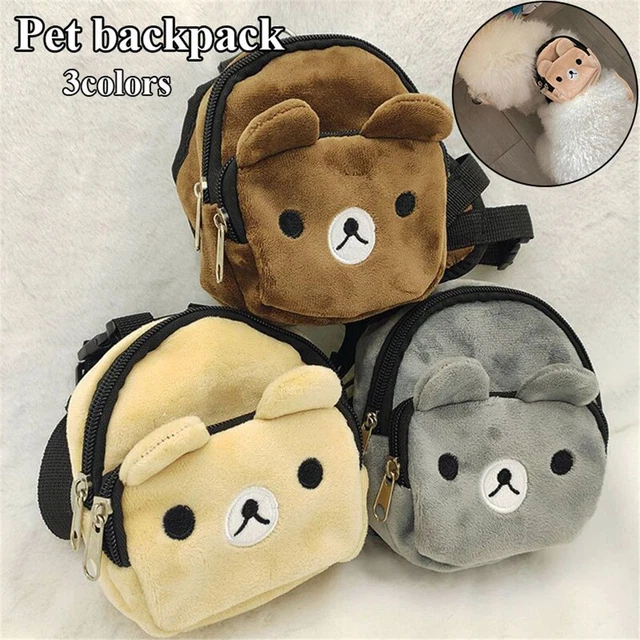 Mochila duradera y conveniente para perros pequeña mediana bolsa de bocadillos para perros mochila para mascotas