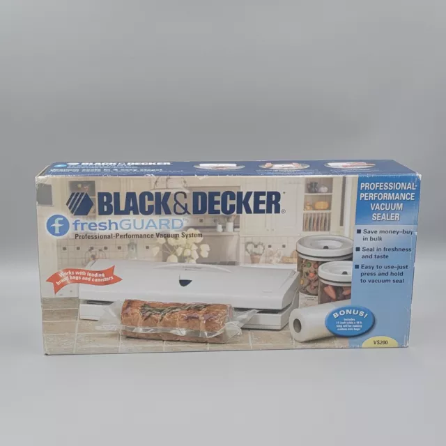 NEW Black and Decker VS200 Fresh Guard Professional Performance Vacuum Sealer