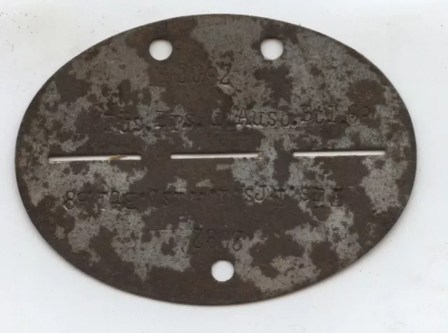 R345 Wehrmacht dog tag original Erkennungsmarke Füsilier EuA Batl. 68