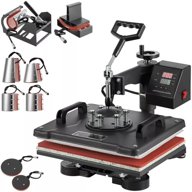 Carejoy 8-in-1 Digital Transfer Sublimation Heat Press Machine