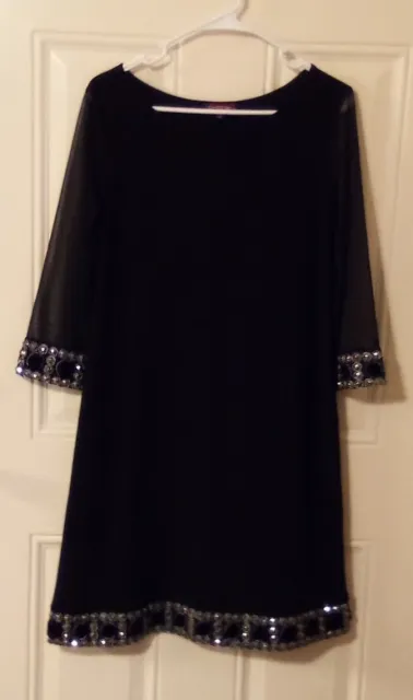 Christin Michael Dress Women's Size 10 Color Black