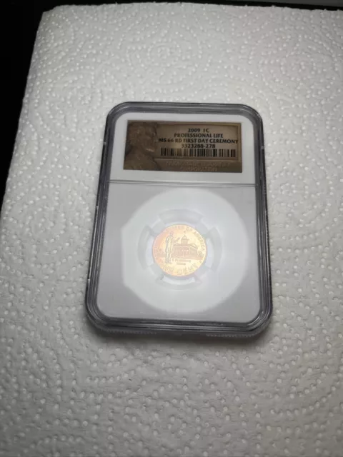 2009 Lincoln Penny MS66 RD Professional Life NGC Certified