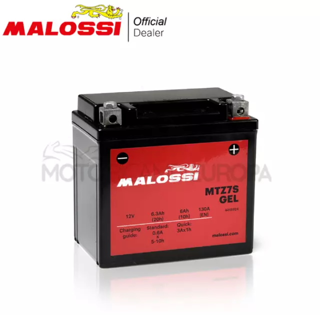 BATTERIA ORIGINALE MALOSSI YTZ7S 6Ah HM CRE 125 B 2T ROTAX 2011-2013