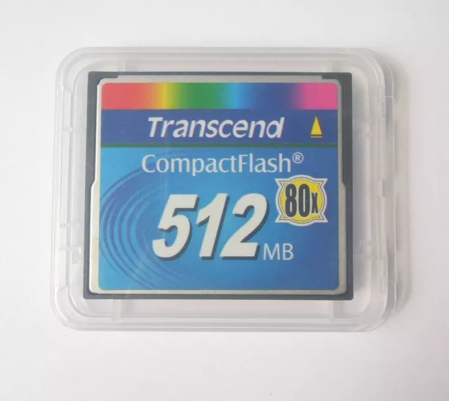 512MB Transcend Compact Flash CF Industrial 512M Memory Card 100% Genuine 80X